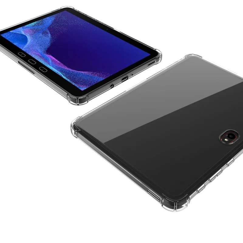 Case For Galaxy Tab Active5 Pro  /  Active Pro  /  Active4 Pro Four Corner Shockproof Clear Tablet TPU Cover - Transparent