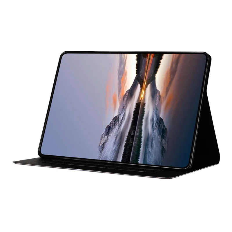 Tablet Case for iPad (2025)  /  10.9 (2022) Litchi Texture TPU + PU Leather Protective Cover - Golden Sand