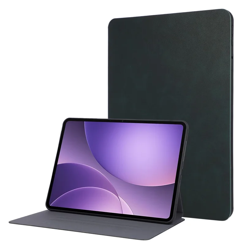 For Oppo Pad 5 Shockproof Case PU Leather Tablet Cover with Stand - Green