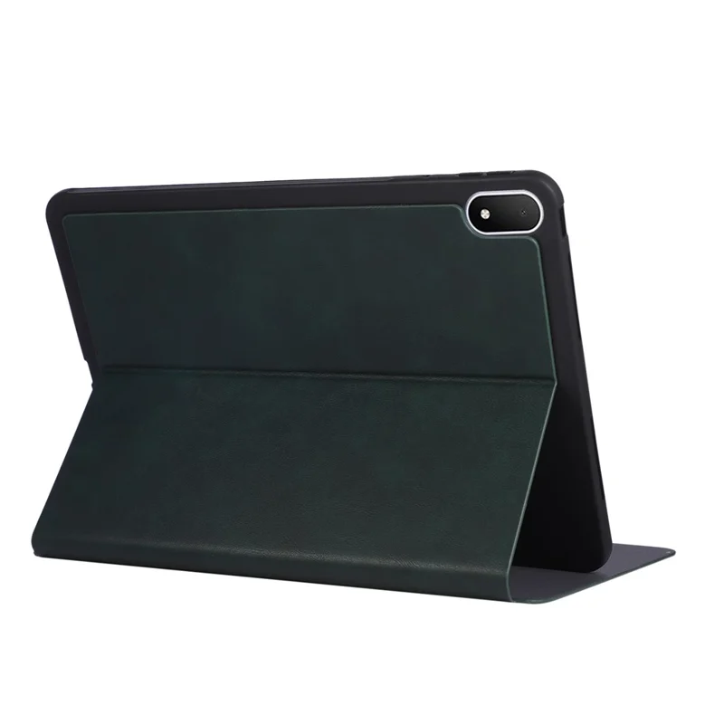 For Oppo Pad 5 Shockproof Case PU Leather Tablet Cover with Stand - Green