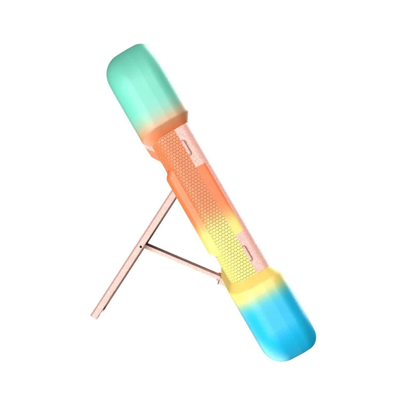 For Lenovo Tab K9 Tablet Case with Kickstand PC + Silicone Shockproof Protective Cover - Rainbow+Pink