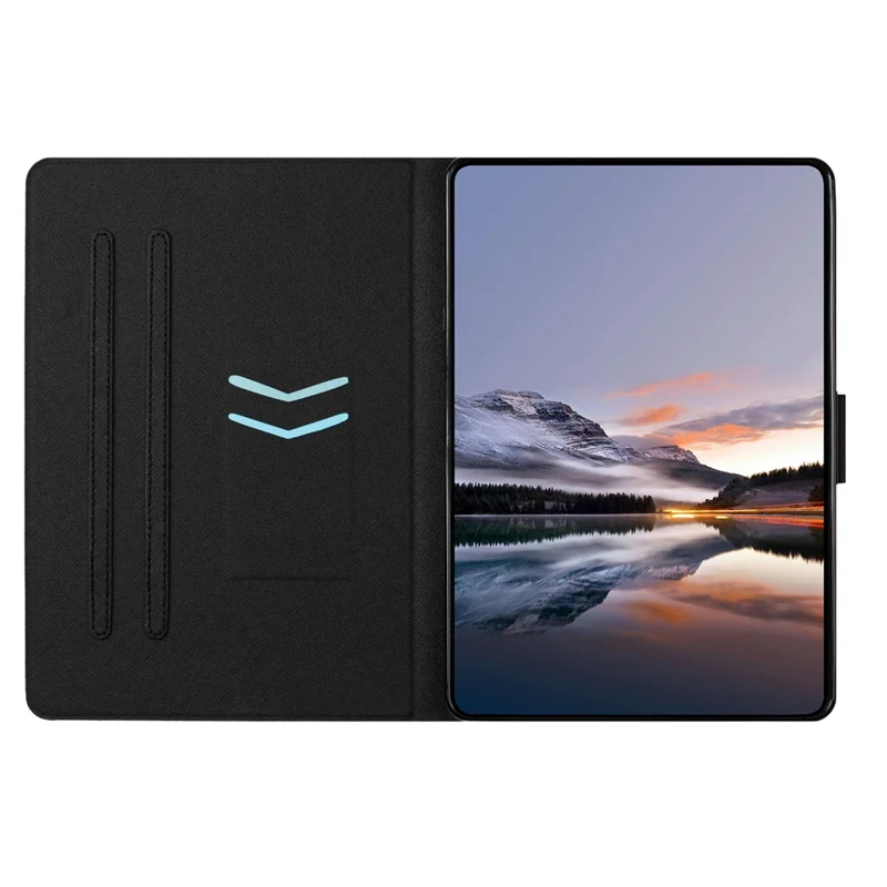 For Samsung Galaxy Tab A7 Lite 8.7-inch Tablet Case Litchi Texture TPU + PU Leather Protective Cover - Leopard Print