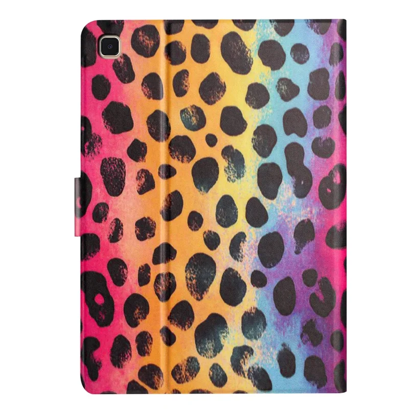 For Samsung Galaxy Tab A7 Lite 8.7-inch Tablet Case Litchi Texture TPU + PU Leather Protective Cover - Leopard Print