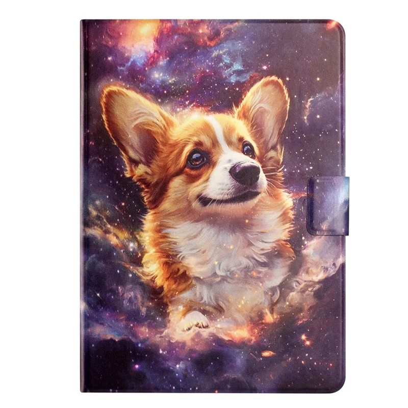 For Samsung Galaxy Tab A 10.1 (2016) Tablet Case Litchi Texture TPU + PU Leather Protective Cover - Corgi