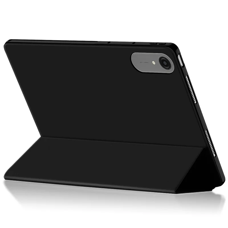 Funda para Lenovo Xiaoxin Pad Pro 13, carcasa de cuero PU y TPU trasera con soporte triflexible - Negro