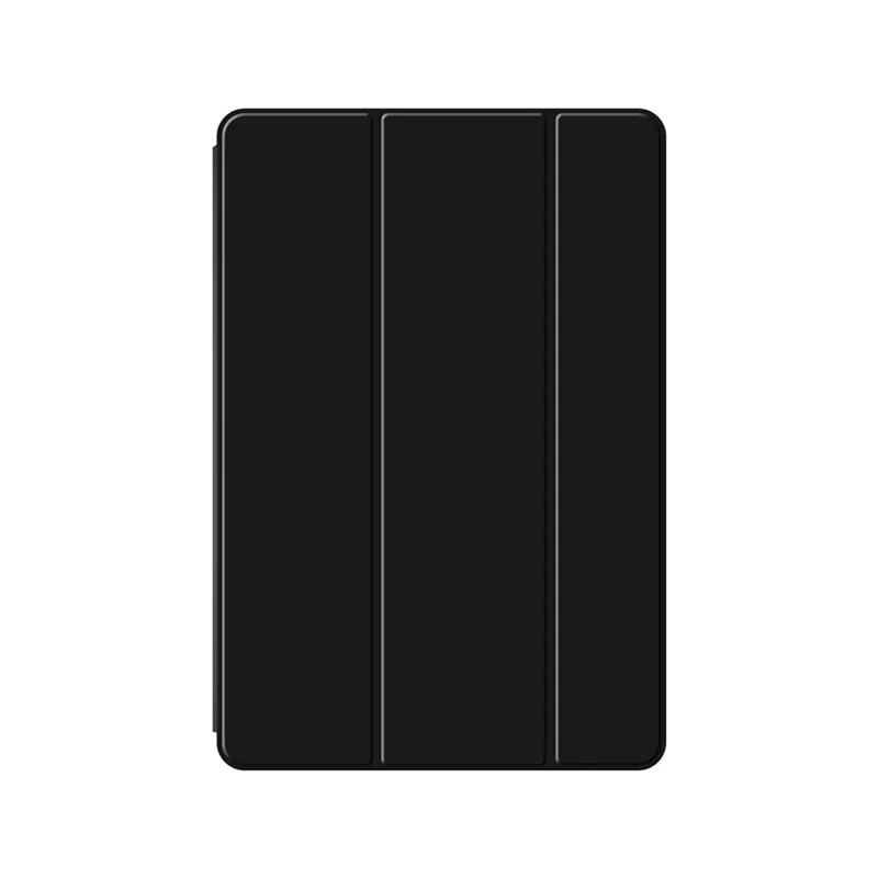 For vivo Pad6 Pro Case PU Leather TPU Back Trifold Stand Tablet Cover - Black