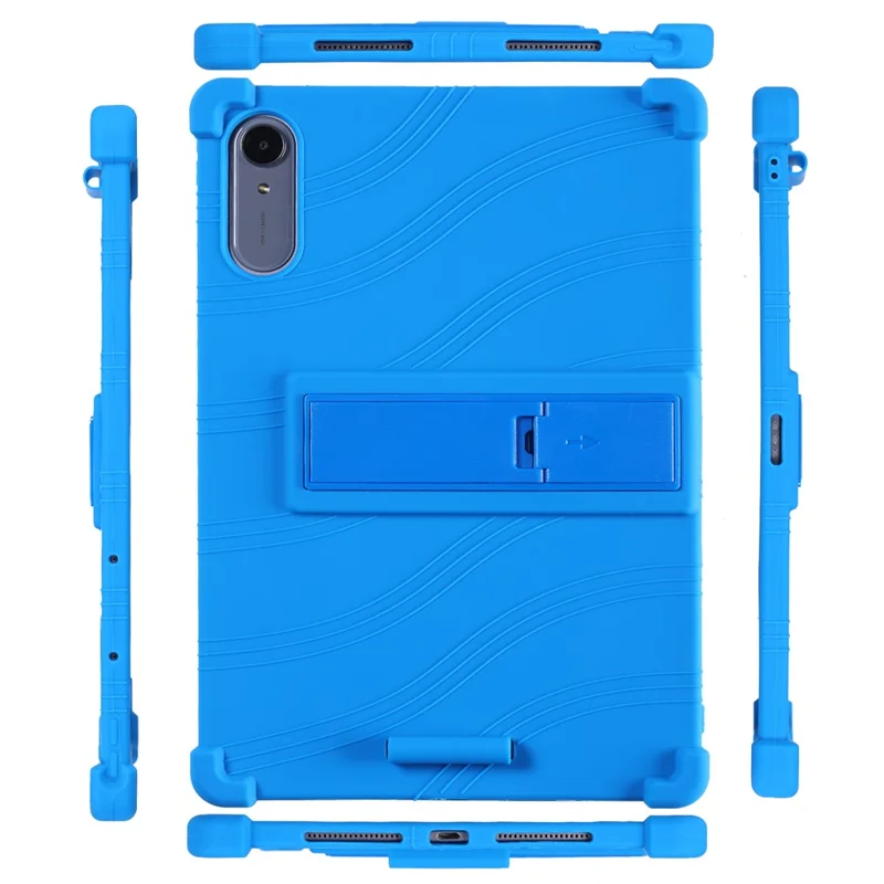 Tablet Case For Lenovo Idea Tab Pro Gen 2  /  Xiaoxin Pad Pro GT Adjustable Kickstand Silicone Tablet Protective Cover - Dark Blue