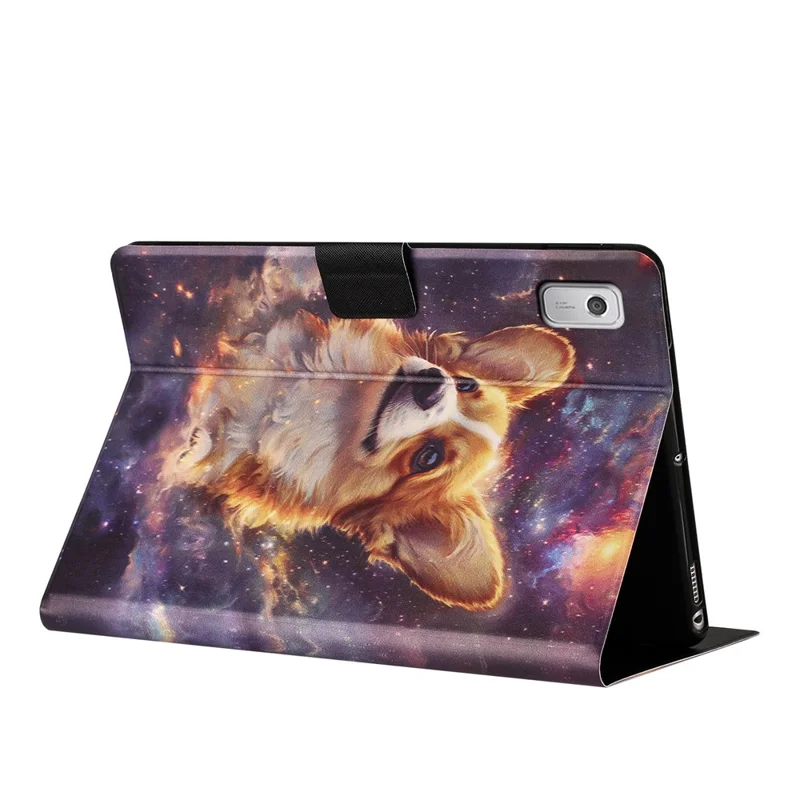 Fodral för Lenovo Tab M9 surfplatta Litchi-tryck TPU + PU läder skyddsfodral - Corgi