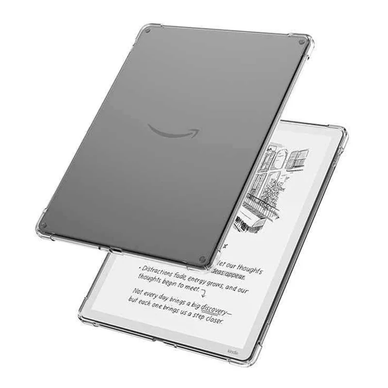 Für Amazon Kindle Scribe Colorsoft Hülle Vier-Ecken-Stoßfest Transparente Tablet-TPU-Hülle - Transparent