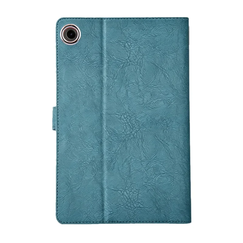 Tablet Case for Amazon Fire HD 8 (2018)  /  (2017)  /  (2016)  /  (2015)  Embossed Magpie Pattern TPU PU Protective Cover with Card Slots - Misty Blue