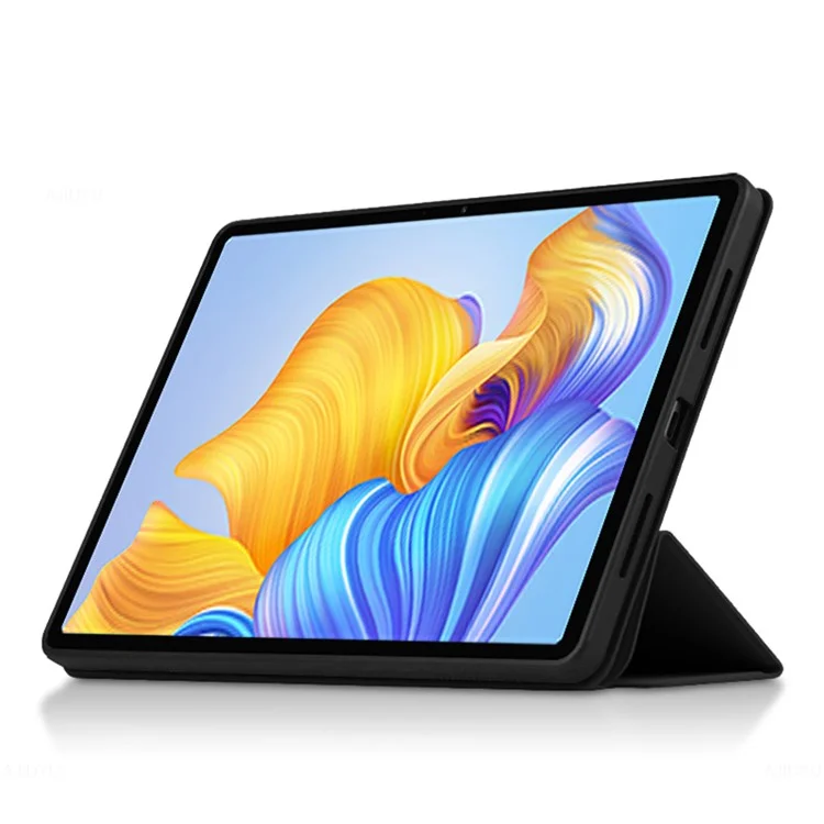 Capa de Proteção para Honor Pad 8 - Capa Antiimpacto de TPU+PU Couro, Case com Função de Suporte de Três Dobras - Preto