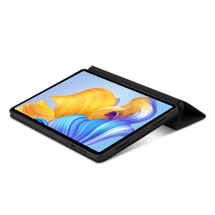 Capa de Proteção para Honor Pad 8 - Capa Antiimpacto de TPU+PU Couro, Case com Função de Suporte de Três Dobras - Preto