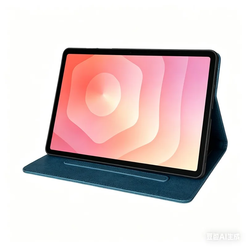 Tablet Case for Samsung Galaxy Tab A8 10.5 (2022))  /  (2021) Embossed Magpie Pattern TPU PU Protective Cover with Card Slots - Blue