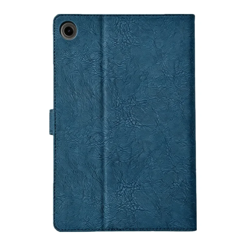 Tablet Case for Samsung Galaxy Tab A8 10.5 (2022))  /  (2021) Embossed Magpie Pattern TPU PU Protective Cover with Card Slots - Blue