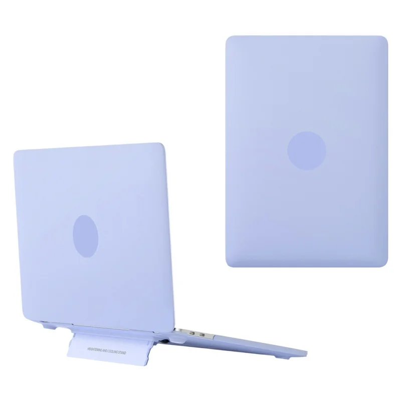 Coque pour MacBook Neo 13 pouces (2026) avec support pliable intégré, dissipation thermique, coque de protection en PC - Violet Lavande