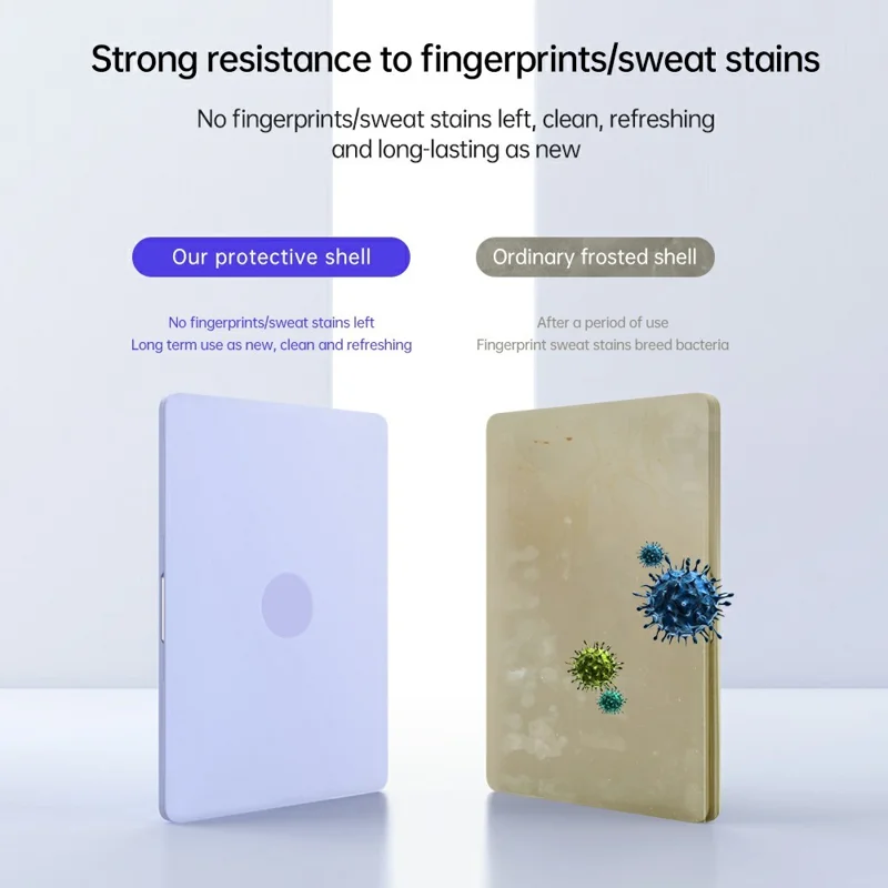 Coque pour MacBook Neo 13 pouces (2026) avec support pliable intégré, dissipation thermique, coque de protection en PC - Violet Lavande