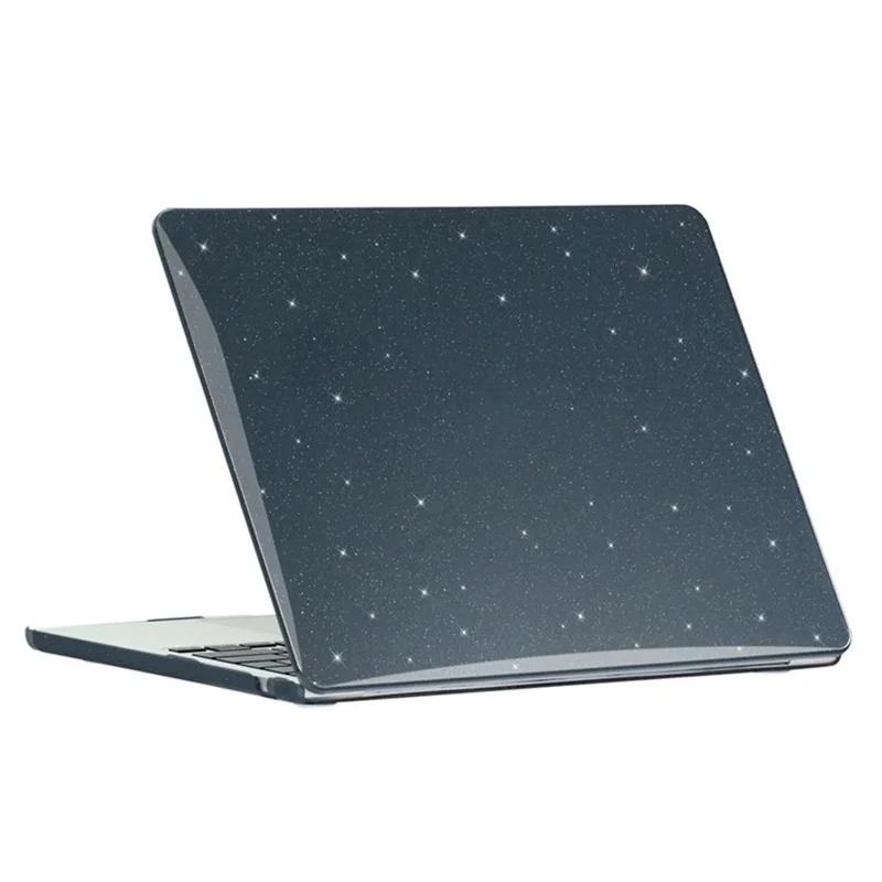 For MacBook Neo 13 inch (2026) A3404 Case Galaxy Star Pattern Hard PC Shell Laptop Protective Cover - Black