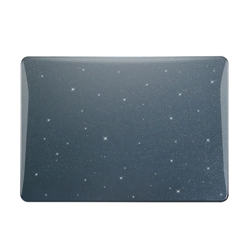 For MacBook Neo 13 inch (2026) A3404 Case Galaxy Star Pattern Hard PC Shell Laptop Protective Cover - Black