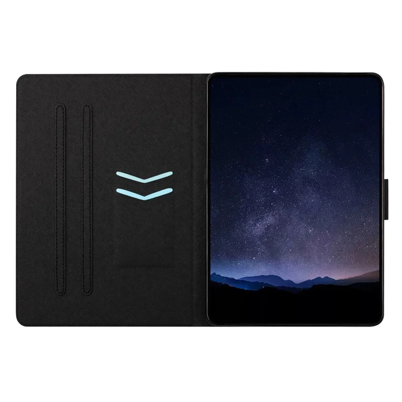 For Lenovo Tab M10 HD Gen 2 Tablet Case Leather Stand Case with Card Slots Litchi Pattern Magnetic Flip Protective Cover - Colorful Wolf