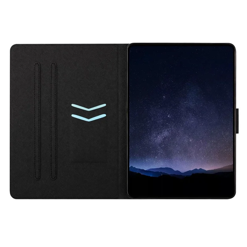 Funda de cuero para tableta Lenovo Xiaoxin Pad 11 2025, funda con soporte, ranuras para tarjetas, patrón de piel de lichi, tapa magnética de protección - Night Wolf