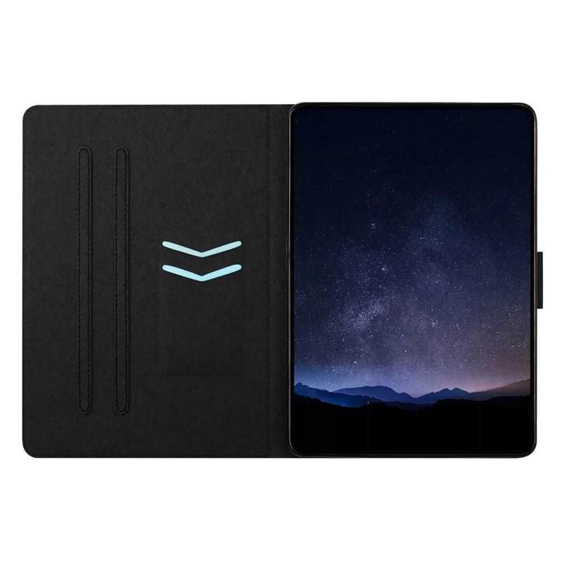 For Xiaomi Redmi Pad 2 Tablet Case Leather Stand Case with Card Slots Litchi Pattern Magnetic Flip Protective Cover - Colorful Wolf