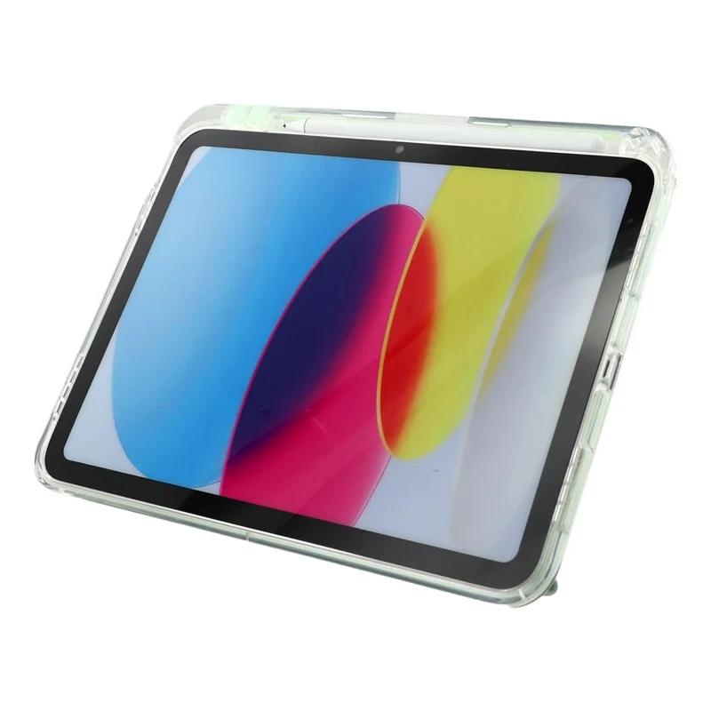 MUTURAL Crystal Shield Case for iPad (2025)  /  10.9 (2022) Trifold Stand Tablet Cover - Green