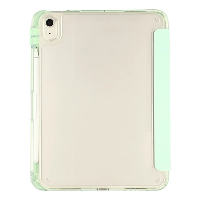 MUTURAL Crystal Shield Case for iPad (2025)  /  10.9 (2022) Trifold Stand Tablet Cover - Green