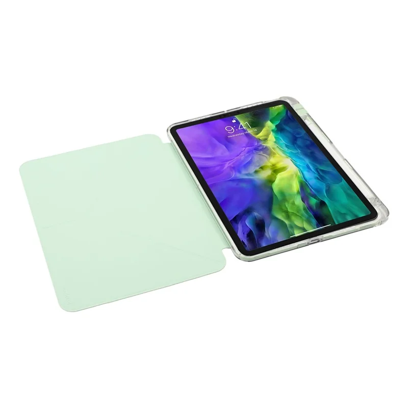 MUTURAL Crystal Shield Case for iPad Pro 11 (2025)  /  (2024) Trifold Stand Tablet Cover - Green