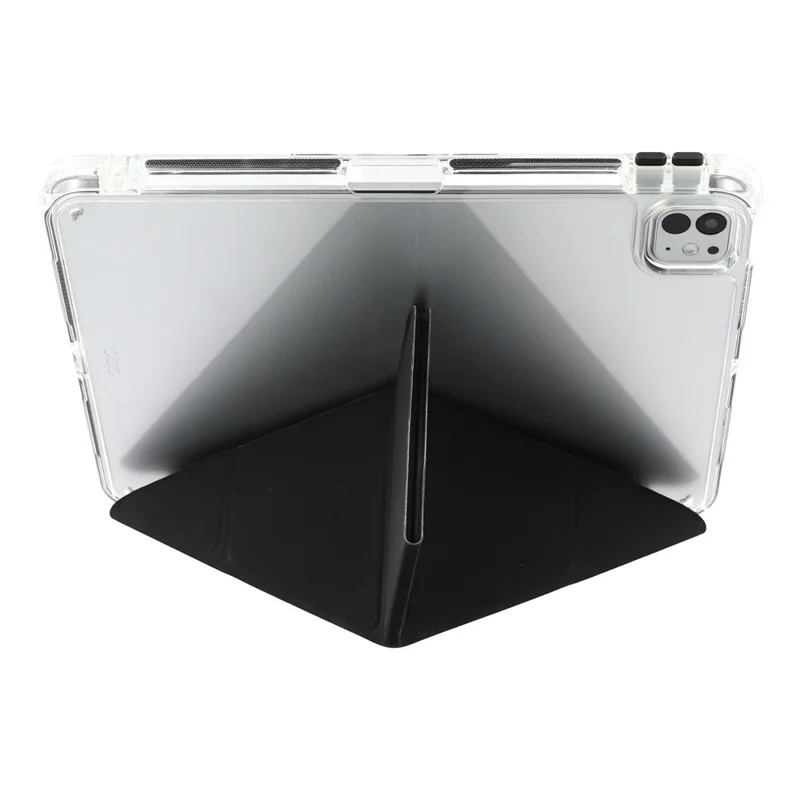 MUTURAL Crystal Shield Case for iPad Pro 13 (2025)  /  (2024) Trifold Stand Tablet Cover - Black