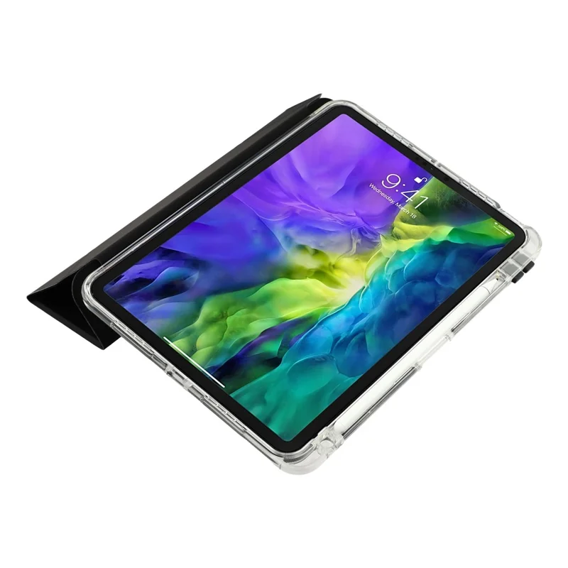 MUTURAL Crystal Shield Case for iPad Pro 13 (2025)  /  (2024) Trifold Stand Tablet Cover - Black