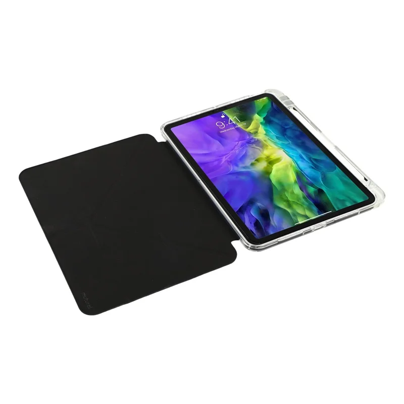 MUTURAL Crystal Shield Case for iPad Pro 13 (2025)  /  (2024) Trifold Stand Tablet Cover - Black