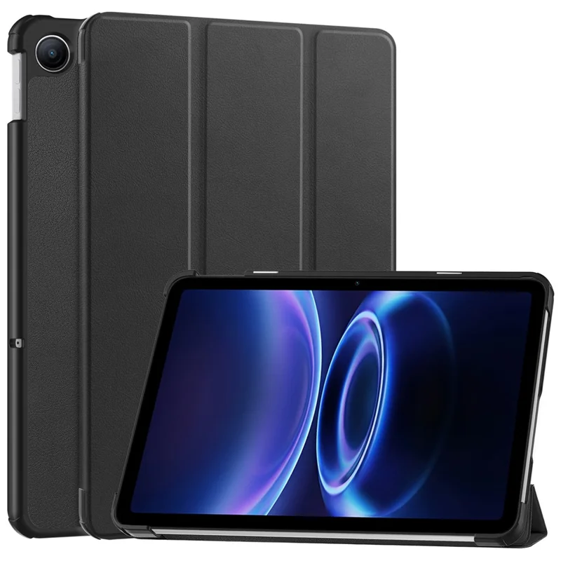 For Xiaomi Redmi Pad 2 9.7 / Pad 2 SE Case Anti-Drop Leather Stand Tablet Cover - Black