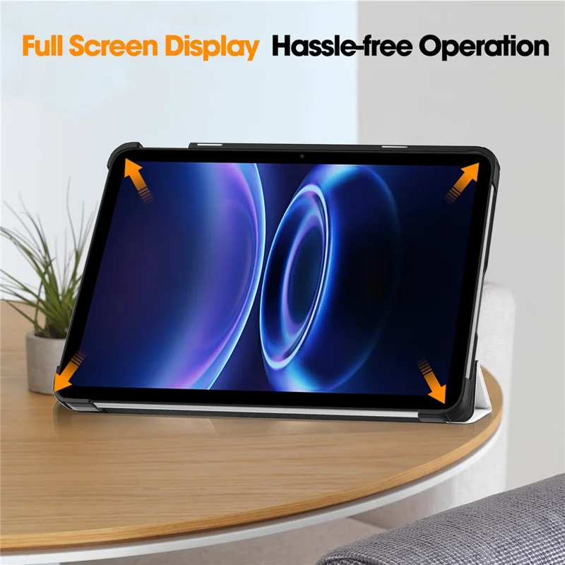 For Xiaomi Redmi Pad 2 9.7 / Pad 2 SE Case Tri-fold Stand Pattern Print Leather Tablet Cover - Cat