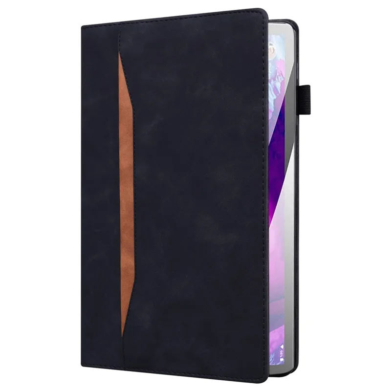Capa de Folio Protetora em Pele Sintética para Oppo Pad Mini com Suporte para Cartões - Preto
