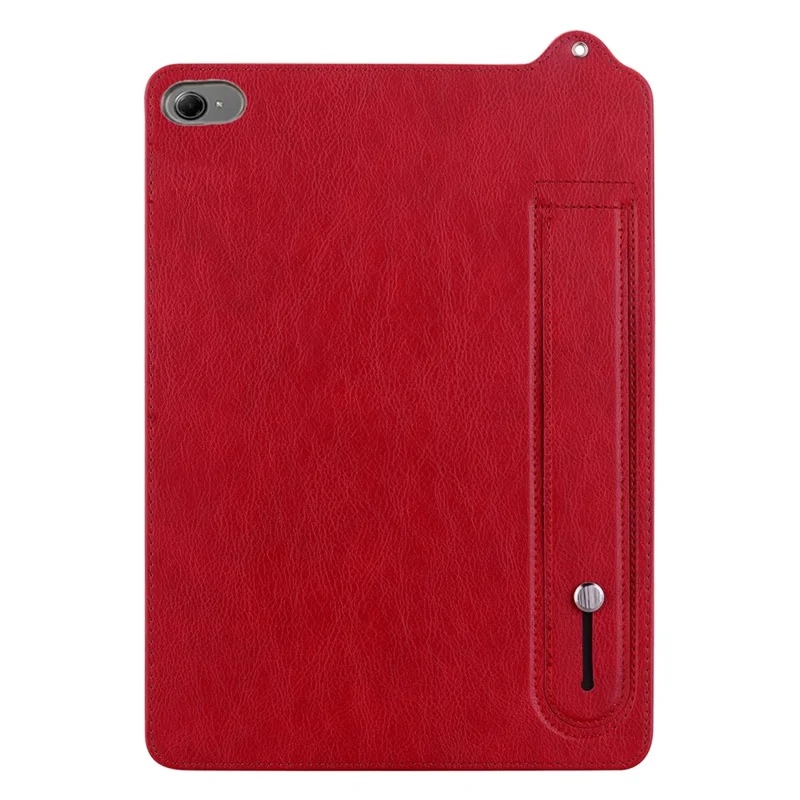 For Xiaomi Redmi K Pad 2 Case Hand Strap Kickstand Leather Tablet Cover - Red