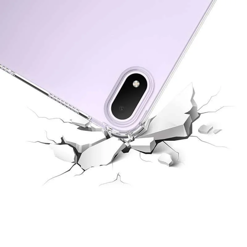 Capa Transparente em TPU para Tablet, à Prova de Choques nos Quatro Cantos, para Oppo Pad Mini - Transparente