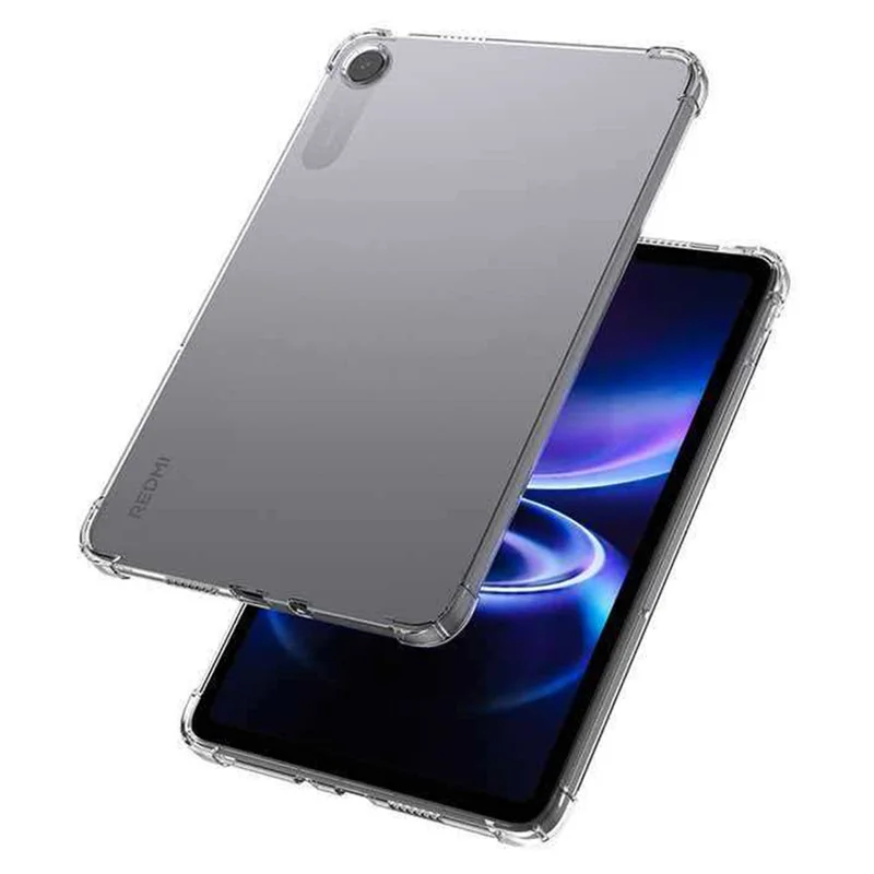 Transparante TPU-hoes voor Xiaomi Redmi Pad 2 SE met vierhoekige schokbestendige bescherming - Transparant