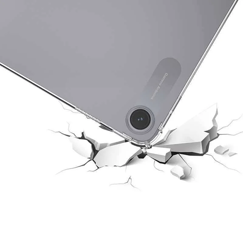 Transparante TPU-hoes voor Xiaomi Redmi Pad 2 SE met vierhoekige schokbestendige bescherming - Transparant