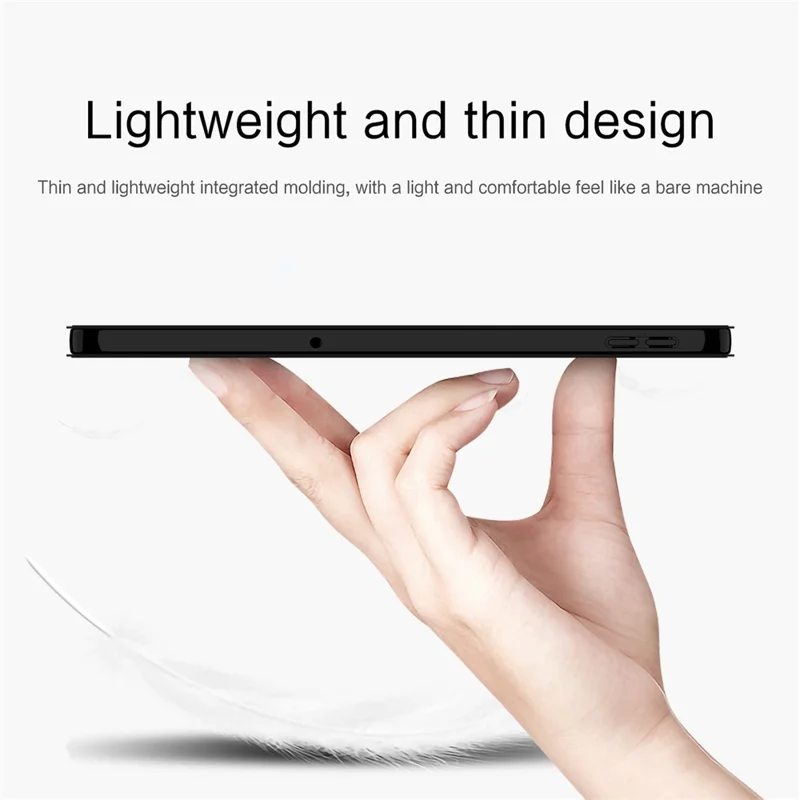 Folia na Xiaomi Redmi Pad 2 SE, etui z poliuretanowym futerałem TPU, trójwarstwowe stojak - Czarny
