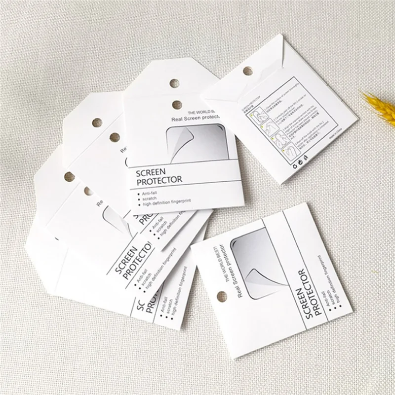 100Pcs Universal Packaging Card Paper Bags for Mobile Phone Watch Camera Lens Film