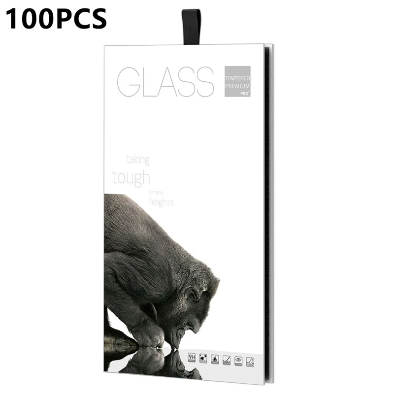 100Pcs Tempered Glass Screen Protector Packaging Box with Hook Display Box