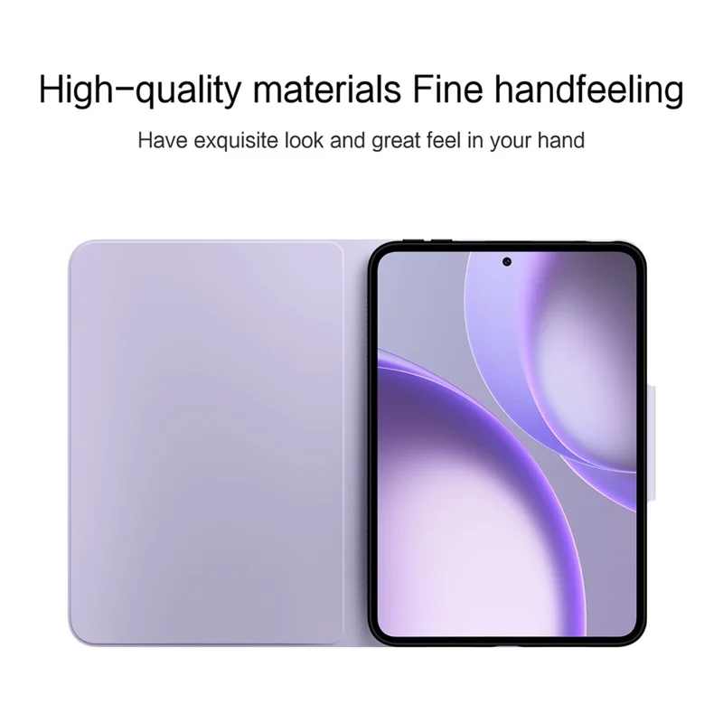 For Oppo Pad Mini Case TPU PU Leather Book Style Flip Tablet Cover with Smart Wake / Sleep Stand - Purple