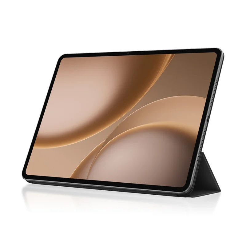 For Oppo Pad 5 Pro Y-type Stand Cover Anti-scratch Magnetic PU Leather Tablet Case - Black