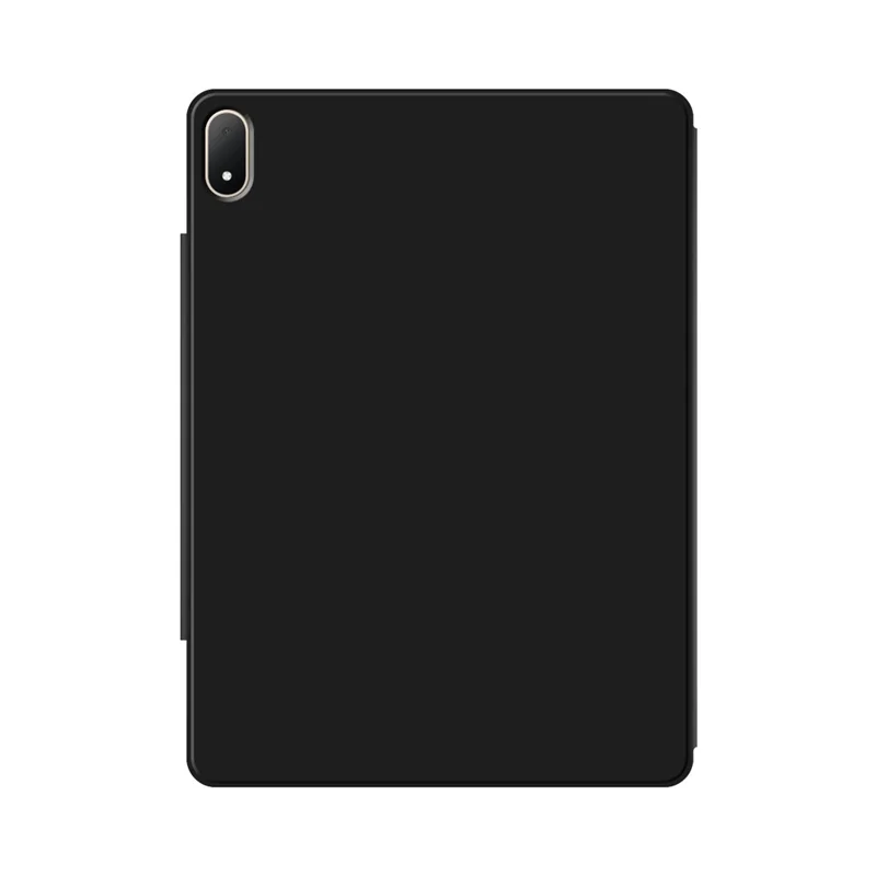 For Oppo Pad 5 Pro Y-type Stand Cover Anti-scratch Magnetic PU Leather Tablet Case - Black