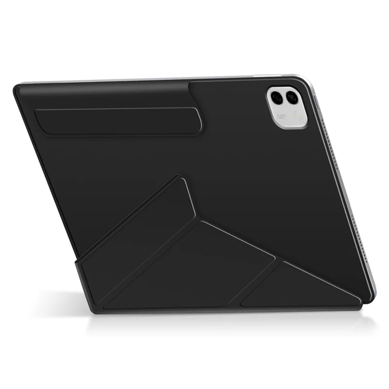 Étui de type Y pour Honor MagicPad 3 Pro 12,3, étui de protection magnétique en cuir PU anti-rayures avec support - Noir