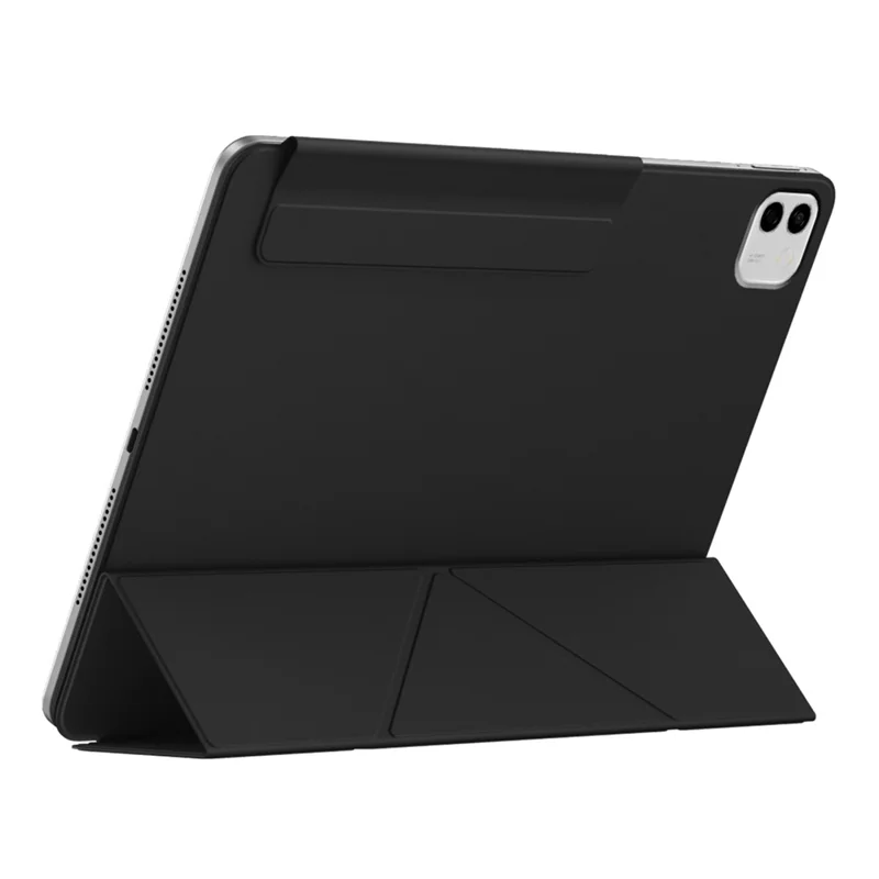 Étui de type Y pour Honor MagicPad 3 Pro 12,3, étui de protection magnétique en cuir PU anti-rayures avec support - Noir