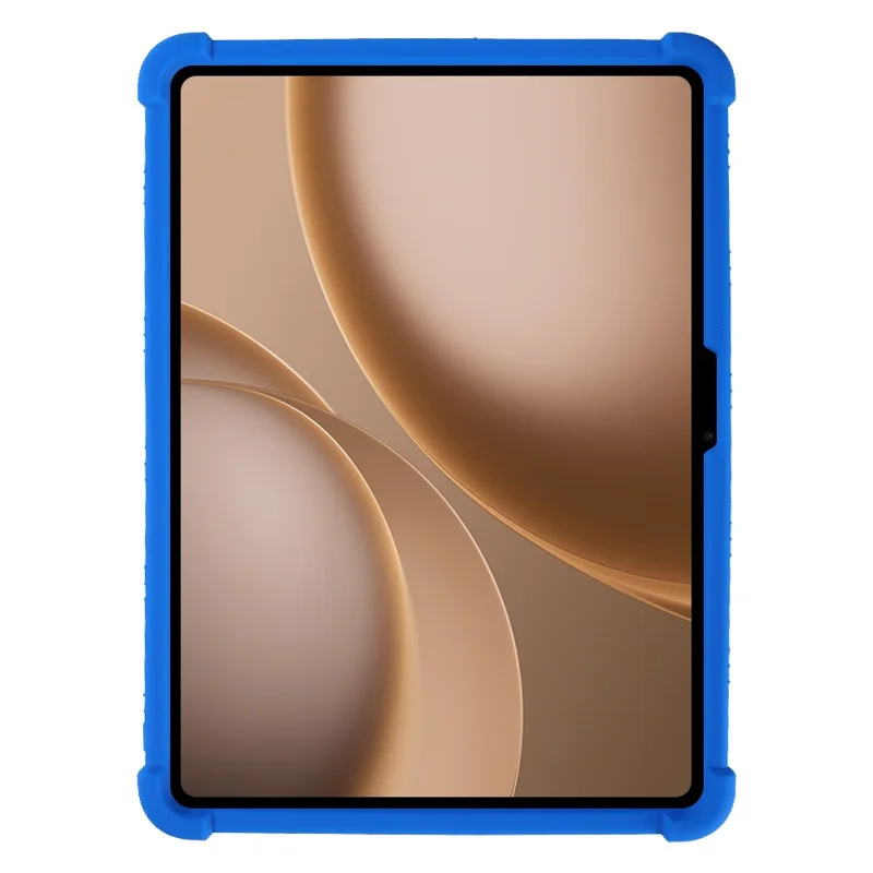 For Oppo Pad 5 Pro Tablet Case Adjustable Kickstand Silicone Tablet Protective Cover - Dark Blue