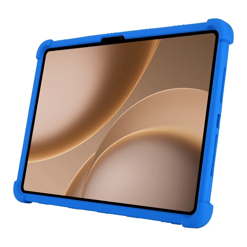 For Oppo Pad 5 Pro Tablet Case Adjustable Kickstand Silicone Tablet Protective Cover - Dark Blue