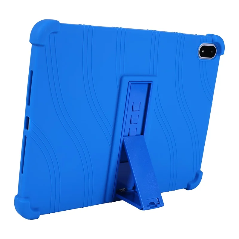 For Oppo Pad 5 Pro Tablet Case Adjustable Kickstand Silicone Tablet Protective Cover - Dark Blue