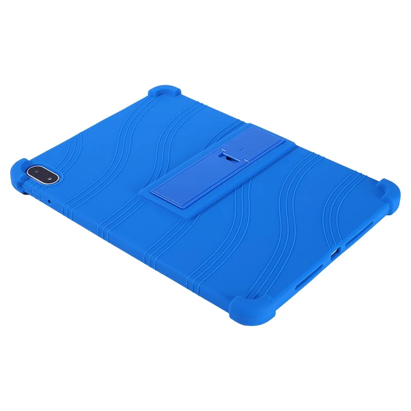 For Oppo Pad 5 Pro Tablet Case Adjustable Kickstand Silicone Tablet Protective Cover - Dark Blue